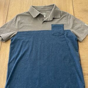 Under Armour Boys Polo in Blue and Gray